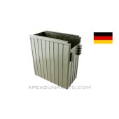 German Mag58 Ammo Can, Green Plastic, No Lid, *Very Good* 