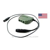 General Dymanics C4 Systems Cable Assembly with Switch / Button, Communications Device, Unknown Application *Very Good* 