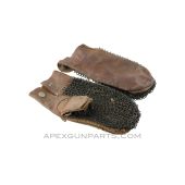 Barrel Mittens, Leather & Steel Mesh *Fair* 