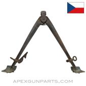 ZB26 Bipod, No Mounting Screw, Brass / Steel Feet *Good*