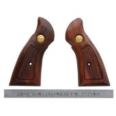Taurus Revolver Wood Grips, .22 Frame, Square Butt, Checkered, *NOS* 