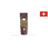 Swiss M57 Bayonet Frog, Leather *Good*