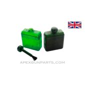 BREN Oil Bottle, Green Plastic *Good* 