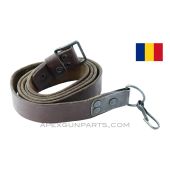 Romanian AK47 Leather Sling, *G to VG*