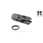 "Chaos" AR-10 / FN SCAR / 7.62 NATO Muzzle Brake / Flash Hider, w/ Crush Washer, 5/8x24 RH Thread, US Made by M+M, *NEW* 