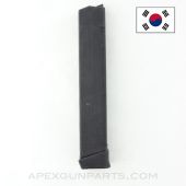 KCI Manufactured Glock 21 Gen 4 Magazine, 26rd, w/ +2rd Floor Plate, Checkered Pattern, .45 Auto *Fair*