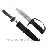 East German AK-74 Type 3 Bayonet with Synthetic Scabbard, *Very Good*  