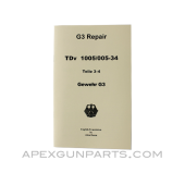 G3 Repair Armorer's Manual, Translated From Original, Paperback, *NEW*