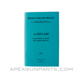 Makarov Pistol Operator's Manual, East German Issue, Translated From Original, Paperback, *NEW*