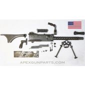 Browning 1919A6 Parts Kit w/Stock, Carry Handle, Flash Hider, Bipod, Chrome Plated Trunnion, Torch Cut RHSP, USGI .30-06 