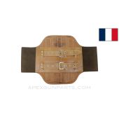 French Poussard Military Motorcycle Belt, Kidney Belt, Leather *Excellent*