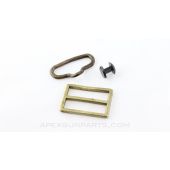 98 Mauser Brass Sling Buckle with Loop and Button *Good*