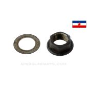Yugoslavian M56 Submachine Gun Barrel Nut & Washer 7.62x25 *Good* 