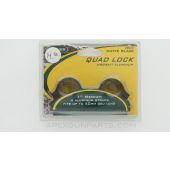 WEAVER 49046 Quad Lock Scope Rings, 1", Up to 40mm OBJ, Aluminum Matte Black *NEW*