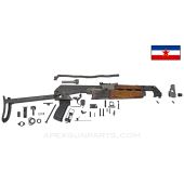 Yugoslavian M70AB Milled Under Folder Parts Set, 7.62x39, Mixed Finish *Good* 
