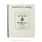 1917A1 Field Service Manual, Reprint of Original, Paperback *NEW*