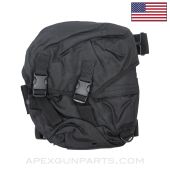 Galls Gas Mask Pouch, Nylon, Black *NIW*
