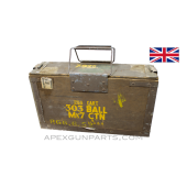 British .303 Ammo Box, Complete with Lid, Wood *Good* 