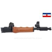 Zastava M85 AK Populated Pistol Barrel Assembly, 9.75", w/ Trunnion, Front Sight and Rear Block, Hand Guard, 5.56x45 *Excellent*