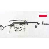 Polish Tantal WZ.88 AK-74 Side Folding Parts Kit, Burst Fire FCG, No Furniture, 5.45X39 *Very Good* 