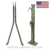 M-31 Pedestal Mount, w/ Support Legs, Vehicle Mount, Green Painted *Very Good* 