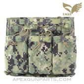 Eagle Industries A0R2 Triple M4 Magazine Pouch Placard, Velcro Backing & MOLLE Straps *Excellent*