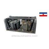 MG-42 / M53 / MG-34 Basket Carrier with Belt Drums, Refinished Black, *Very Good*