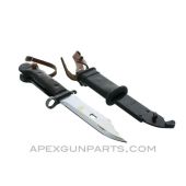 Polish Type 2 AKM/ AK-47 Bayonet, Dark / Black, Non-Matching, *Good*