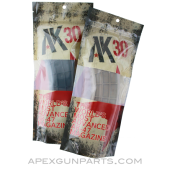 US PALM AK-47 Magazine, 30rd, Waffle Pattern, Polymer w/Steel Lug, Color Choice, 7.62x39 *New* 