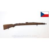 Czech VZ-24 Mauser Stock Set, Complete, w/ Red Tinted Communist Star on Buttstock, 38", Wood, *Good*
