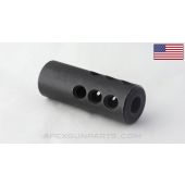 US Manufactured 14x1 LH Muzzle Brake, .30 Rifle, 922(R) Compliant, *Very Good*