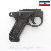 Yugoslavian MG-42 / M53 Grip Housing Assembly, w/ Chipped Black Plastic Grip Panels *Good*