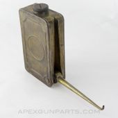 MG-15 Machine Gun Oiler, w/ Hinged Spout, Unmarked, Brass *Good*