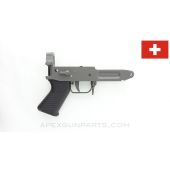SIG 550/551 Lower Receiver, w/ Black Grip, Semi-Auto, Grey Steel, Swiss, *Excellent*