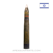 Israeli 105mm Projectile, HE-M1, 39", Light Artillery, Inert Trainer *Good* 