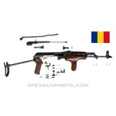 Romanian M65 AKM Underfolder Parts Set, w/ U.S. Barrel Assembly, Reversed Forward Grip, *Good* 