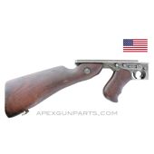 Thompson M1A1 Lower Receiver Assembly, w/Stock & Grip, Full-Auto, Savage, Parkerized, .45 ACP *Good* 