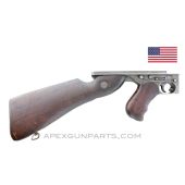 Thompson M1A1 Lower Receiver Assembly, w/ Butt & Pistol Grip, "W" Mark, Full-Auto, .45 ACP *Good* 