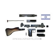 UZI Parts Kit w/ Fixed Wood Stock, TYPE 2, Includes Trunnion & Cut Receiver, *Good*