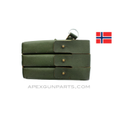 MP 38/ 40 Magazine Pouch, Green Leather, Right Side, *Very Good* 