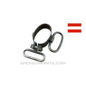 Steyr M95 Rear Barrel Band, With Dual Sling Swivels, Austrian *Good*