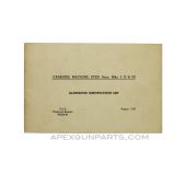 STEN Mk1 / MK2 / MK3 9mm Illustrated Identification List, Paperback 1942 *Very Good*