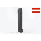 PW Arms Manufactured Glock 19 Gen 1-3 Magazine, 31rd + 2rd Extension, 9mm *Good*