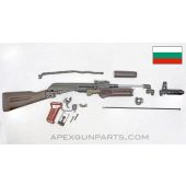 Bulgarian AK-74 Parts Kit, Plum Polymer Furniture, No Gas Tube, 5.45x39 *Very Good*