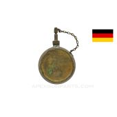 German MG-13 / MG-15 / MG-34 / MG-42 Round Brass Oil Bottle *Good*