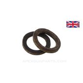 Vickers and Lewis Gun, Leather Oiler Gaskets, Set of 2 *Good*