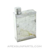 Oil Bottle, Bright Steel, Rectangular, Large
