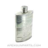 Oil Bottle, Bright Steel, Oval, Large