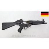 H&K MP5 Parts Kit, 8.5" 3-Lug Barrel, 3 Position Lower (S, E, F), A2 Polymer Fixed Stock, Black, 9mm NATO *Good* 