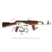 Romanian M63 AKM Parts Set w/Wood Stock, 7.62X39, *Good to Very Good* 